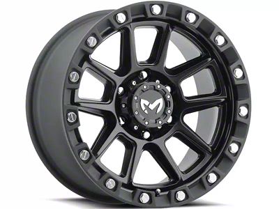 MKW Offroad M205 Satin Black Wheel; 18x9; 1mm Offset (07-18 Jeep Wrangler JK)