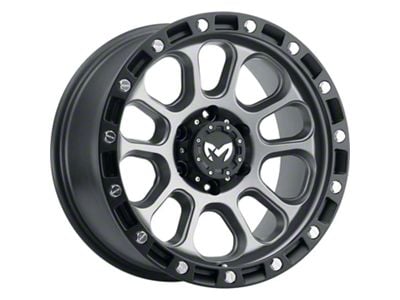 MKW Offroad M204 Matte Gray Wheel; 18x9; 1mm Offset (18-25 Jeep Wrangler JL)