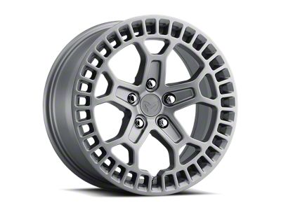 MKW Offroad M206 Matte Gray Wheel; 17x8; 35mm Offset (87-95 Jeep Wrangler YJ)