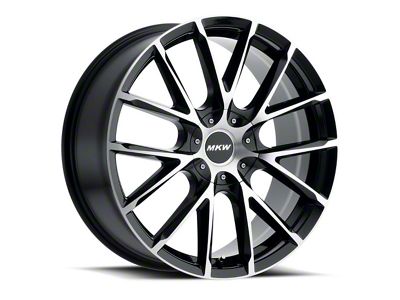 MKW M123 Gloss Black Machined 6-Lug Wheel; 22x9; 35mm Offset (22-25 Tundra)