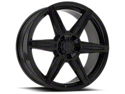 Modern Luxury MLF11 Gloss Black 6-Lug Wheel; 22x9.5; 25mm Offset (16-24 Titan XD)