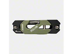 Mojab Offroad Aluminum Recessed Winch Shackle and Fairlead Kit with Closed Latch; Crocodile Green