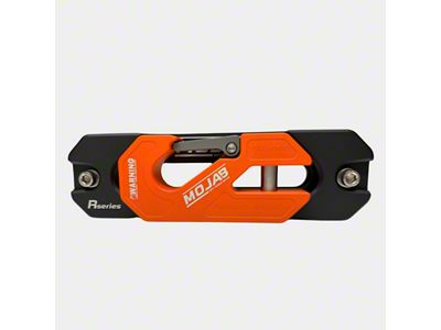 Mojab Offroad Aluminum Recessed Winch Shackle and Fairlead Kit with Closed Latch; Orange