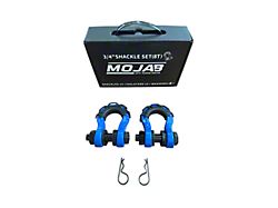 Mojab Offroad 3/4-Inch Forged Steel D-Shackle Set; Red 