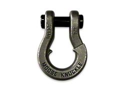 Moose Knuckle Offroad Jowl Split Recovery Shackle 3/4; Raw Dog