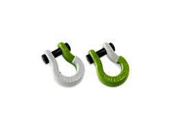 Moose Knuckle Offroad Jowl Split Recovery Shackle 5/8 Combo; Pure White and Sublime Green