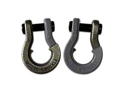 Moose Knuckle Offroad Jowl Split Recovery Shackle 3/4 Combo; Raw Dog and Gun Gray