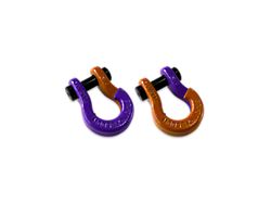 Moose Knuckle Offroad Jowl Split Recovery Shackle 5/8 Combo; Grape Escape and Obscene Orange