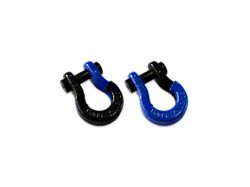 Moose Knuckle Offroad Jowl Split Recovery Shackle 5/8 Combo; Black Hole and Blue Balls