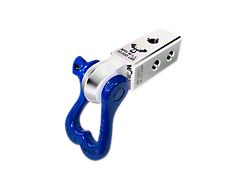 Moose Knuckle Offroad XL Shackle 3/4 and Mohawk 2.0 Receiver Combo; Atomic Silver/Blue Balls (Universal; Some Adaptation May Be Required)