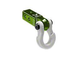 Moose Knuckle Offroad Jowl Split Shackle 3/4 and Mohawk 2.0 Receiver Combo; Bean Green/Pure White (Universal; Some Adaptation May Be Required)
