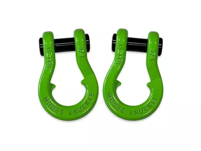 Moose Knuckle Offroad Jowl Split Recovery Shackle 3/4 Combo; Sublime Green and Sublime Green