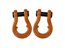 Moose Knuckle Offroad Jowl Split Recovery Shackle 3/4 Combo; Obscene Orange and Obscene Orange