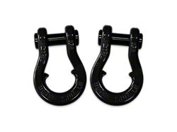 Moose Knuckle Offroad Jowl Split Recovery Shackle 3/4 Combo; Black Hole and Black Hole 