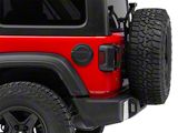 Mopar Fuel Door with Jeep Logo; Black (18-26 Jeep Wrangler JL)