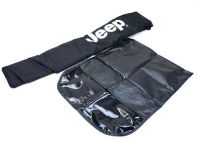 Mopar Cab Cover with Jeep Logo; Black (07-18 Jeep Wrangler JK 4-Door)
