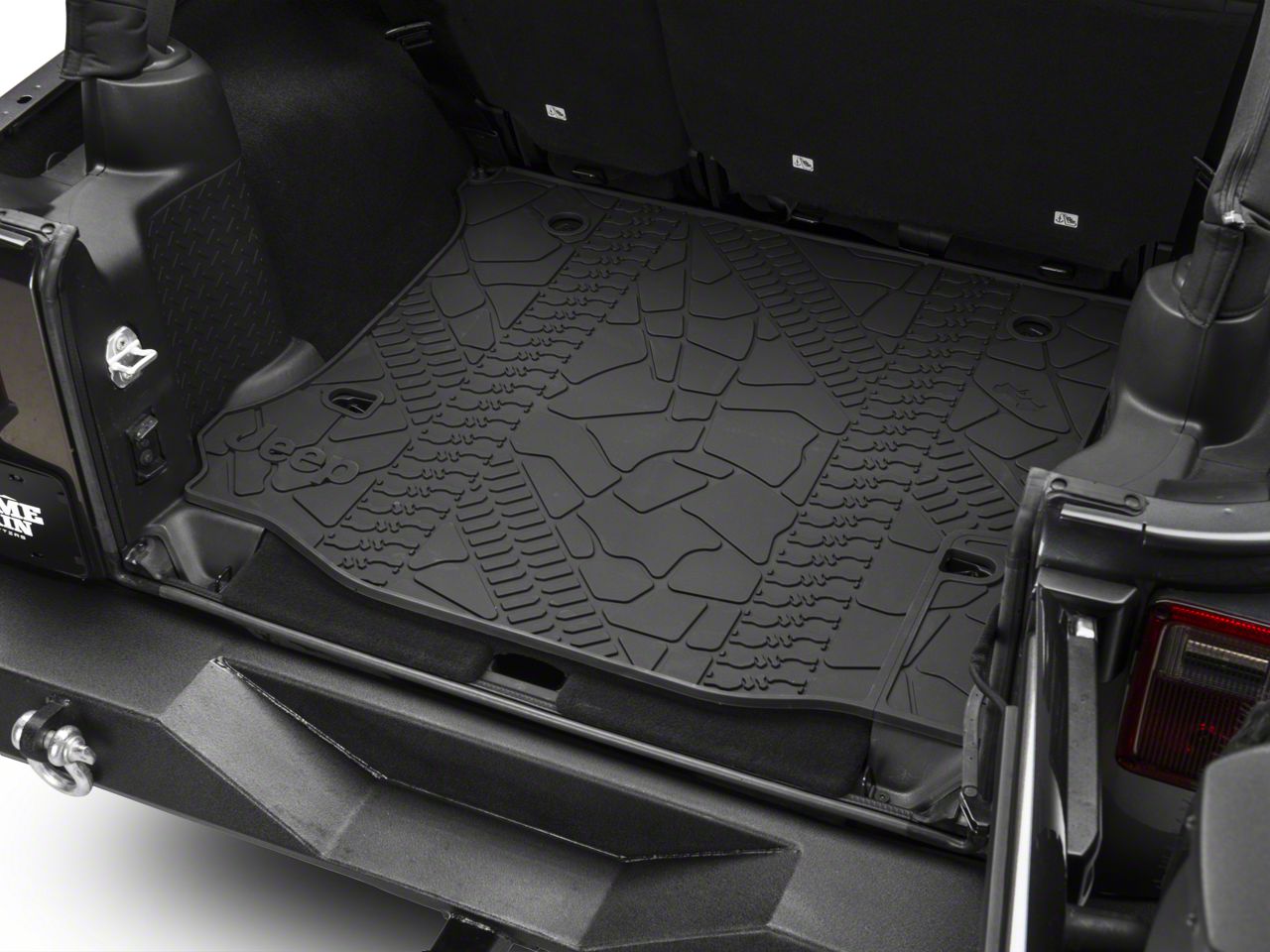 Mopar Cargo Liner without Subwoofer Cutout 12 18 Jeep Wrangler JK 4 Door