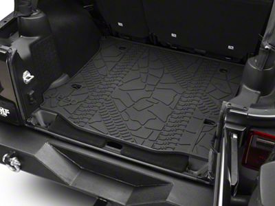 Mopar Cargo Liner without Subwoofer Cutout (12-18 Jeep Wrangler JK 4-Door)