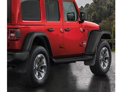 Mopar Molded Splash Guards; Front (18-25 Jeep Wrangler JL, Excluding Rubicon)