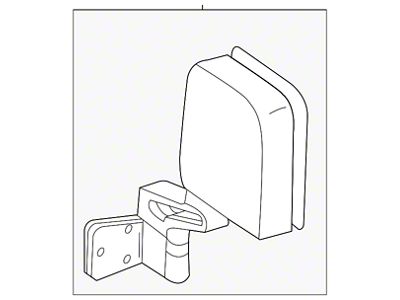 Mopar Door Mirror Set; With Blind Spot Detection; Right (20-25 Jeep Gladiator JT)