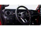 Mopar Driver Side Dashboard Panel Trim; Black Leather with Red Stitching (20-25 Jeep Gladiator JT)