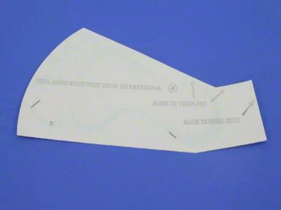 Mopar Footprint Hood Decal; Silver (Universal; Some Adaptation May Be Required)