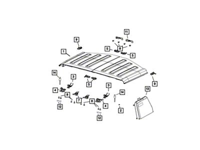 Mopar Hard Top Freedom Panel Pin Locator (20-25 Jeep Gladiator JT)