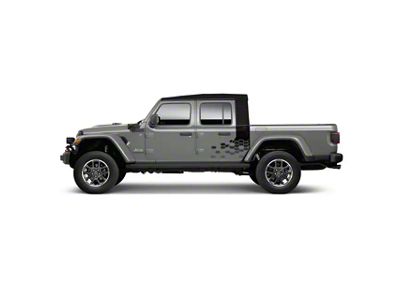 Mopar Hexagon Body Side Graphic; Black (20-25 Jeep Gladiator JT)