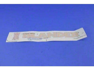 Mopar Islander Hood Decal; Yellow (Universal; Some Adaptation May Be Required)