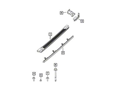 Mopar Long Tapping Hex Screw for OEM Side Step Bars (20-25 Jeep Gladiator JT)