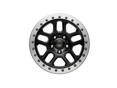 Mopar Simulated Bead Lock Black Wheel; 17x8; 12mm Offset (20-25 Jeep Gladiator JT)