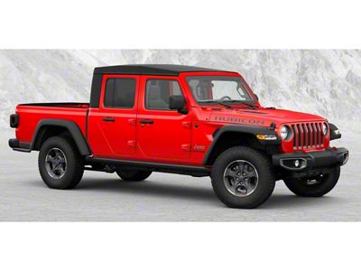 Mopar Soft Top with Clear Windows; Black Sailcloth (20-25 Jeep Gladiator JT)