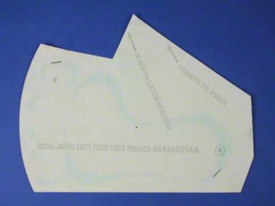 Mopar Footprint Fender Flare Decal; Silver (Universal; Some Adaptation May Be Required)