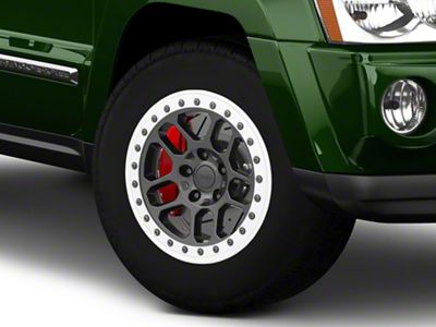 Mopar True Beadlock Capable Satin Black Wheel; 17x8; 12mm Offset (05-10 Jeep Grand Cherokee WK, Excluding SRT8)