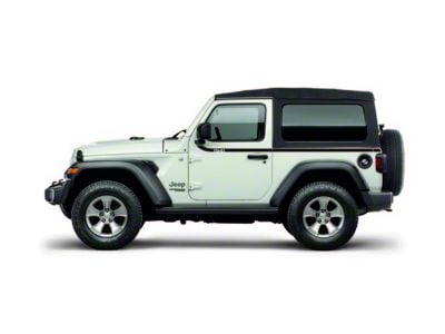 Mopar 1941 Swoosh Side Decal; Black (18-25 Jeep Wrangler JL 2-Door)