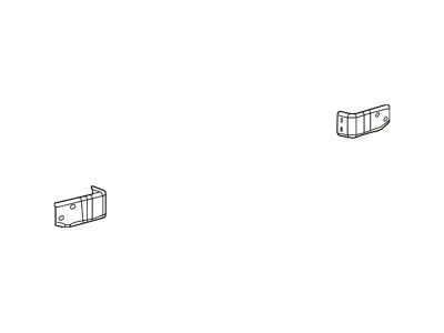 Mopar Bumper Support; Steel; Inner; Bracket; Rear Right (13-18 Jeep Wrangler JK)