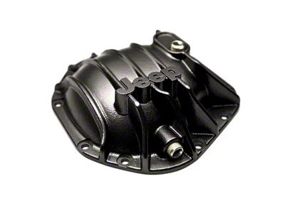 Mopar Dana 60 Heavy Duty Differential Cover with Jeep Logo; Black (18-25 Jeep Wrangler JL)