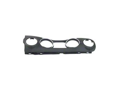 Mopar Driver Side Dashboard Panel Trim; Black Leather with White Stitching (18-25 Jeep Wrangler JL)