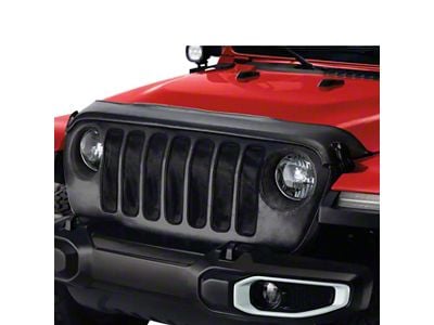 Mopar Front End Grille Cover; Black Vinyl (18-23 Jeep Wrangler JL)