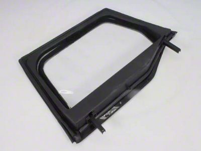 Mopar Front Upper Door; Black Diamond; Driver Side (07-18 Jeep Wrangler JK)