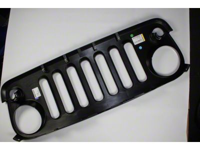Mopar Replacement Grille; Paintable Primer (07-18 Jeep Wrangler JK)