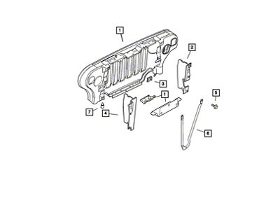 Mopar Grille Assembly; Primed Black (97-06 Jeep Wrangler TJ)