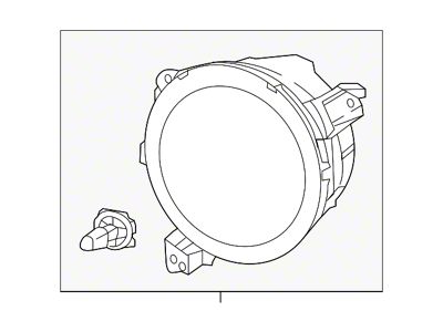 Mopar Halogen Headlight; Driver Side (18-25 Jeep Wrangler JL w/ Factory Halogen Headlights)