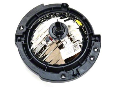 Mopar Headlight; Chrome Housing; Clear Lens; Passenger Side (07-18 Jeep Wrangler JK)