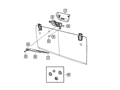 Mopar Rear Wiper Screw (07-18 Jeep Wrangler JK)