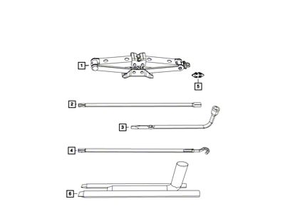 Mopar Scissor Jack Turnbuckle (07-25 Jeep Wrangler JK & JL)