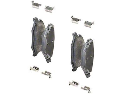 Mopar Semi-Metallic Brake Pads; Rear Pair (07-18 Jeep Wrangler JK)