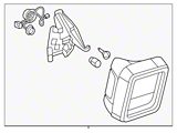 Mopar Factory Replacement Tail Light; Black Housing; Red Lens; Driver Side (18-25 Jeep Wrangler JL w/ Factory Halogen Tail Lights)