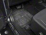 Mopar Slush All-Weather Front and Rear Floor Mats with Jeep Logo; Black (14-18 Jeep Wrangler JK 4-Door)