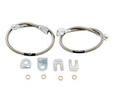 Front Stainless Steel Brake Lines (87-06 Jeep Wrangler YJ & TJ)